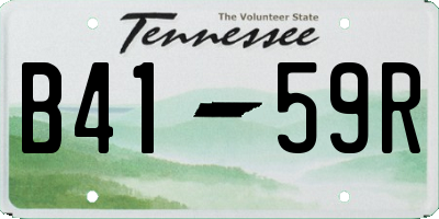 TN license plate B4159R