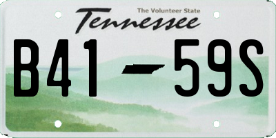 TN license plate B4159S