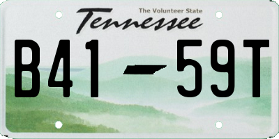 TN license plate B4159T