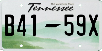 TN license plate B4159X