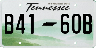 TN license plate B4160B