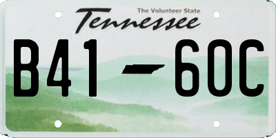 TN license plate B4160C