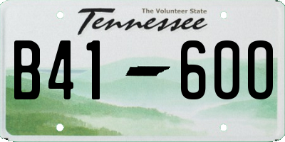TN license plate B4160O