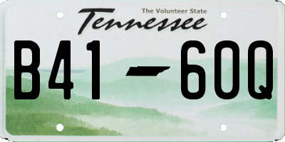 TN license plate B4160Q