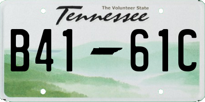 TN license plate B4161C