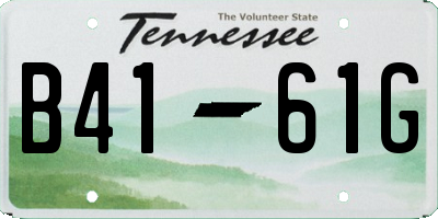 TN license plate B4161G