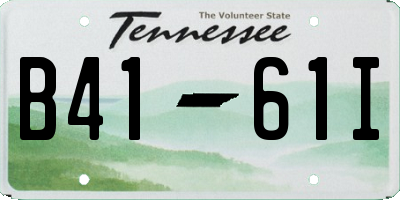 TN license plate B4161I