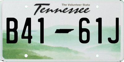 TN license plate B4161J