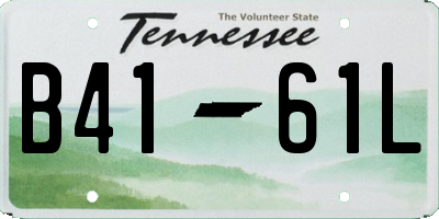 TN license plate B4161L