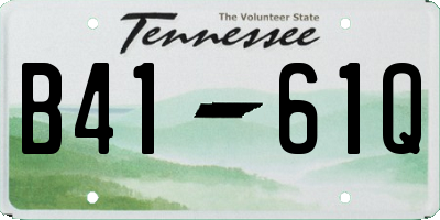 TN license plate B4161Q
