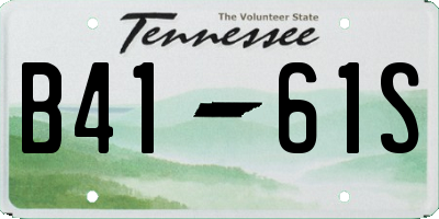 TN license plate B4161S