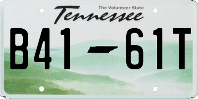 TN license plate B4161T