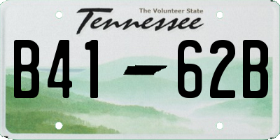 TN license plate B4162B