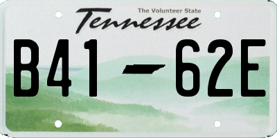 TN license plate B4162E