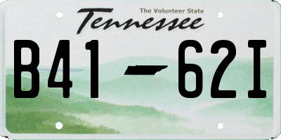 TN license plate B4162I