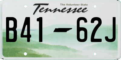 TN license plate B4162J