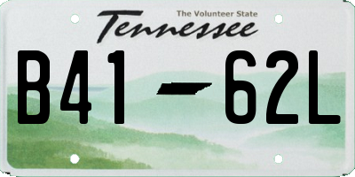 TN license plate B4162L