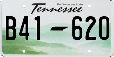 TN license plate B4162O