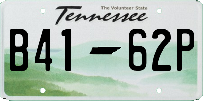 TN license plate B4162P