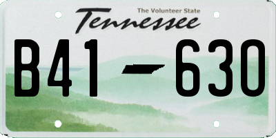 TN license plate B4163O
