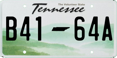 TN license plate B4164A
