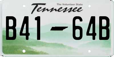 TN license plate B4164B