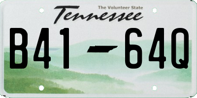 TN license plate B4164Q