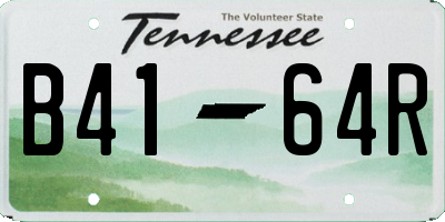 TN license plate B4164R