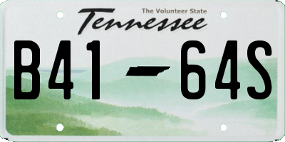 TN license plate B4164S