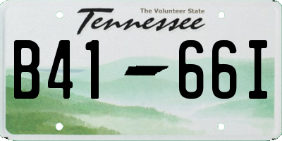 TN license plate B4166I