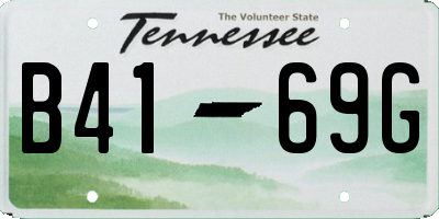 TN license plate B4169G