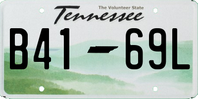 TN license plate B4169L