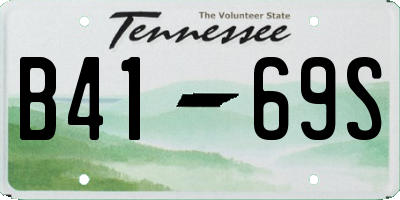 TN license plate B4169S