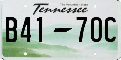TN license plate B4170C