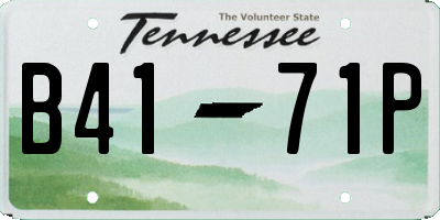 TN license plate B4171P