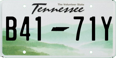 TN license plate B4171Y