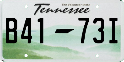 TN license plate B4173I