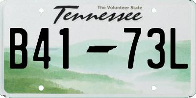 TN license plate B4173L