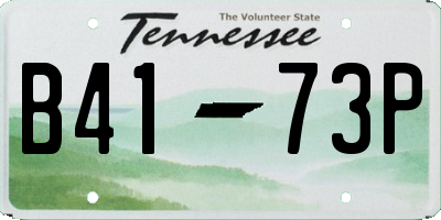 TN license plate B4173P
