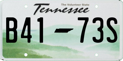 TN license plate B4173S