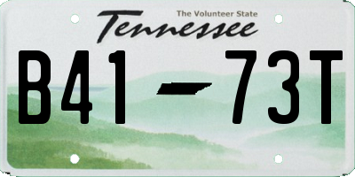 TN license plate B4173T