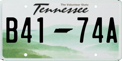 TN license plate B4174A
