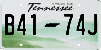 TN license plate B4174J