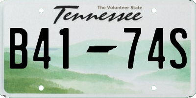 TN license plate B4174S
