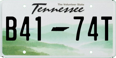 TN license plate B4174T