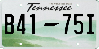 TN license plate B4175I