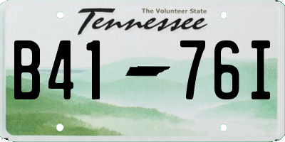 TN license plate B4176I