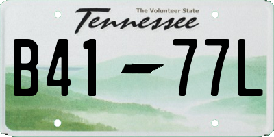 TN license plate B4177L