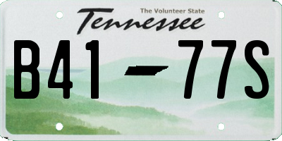 TN license plate B4177S