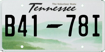 TN license plate B4178I
